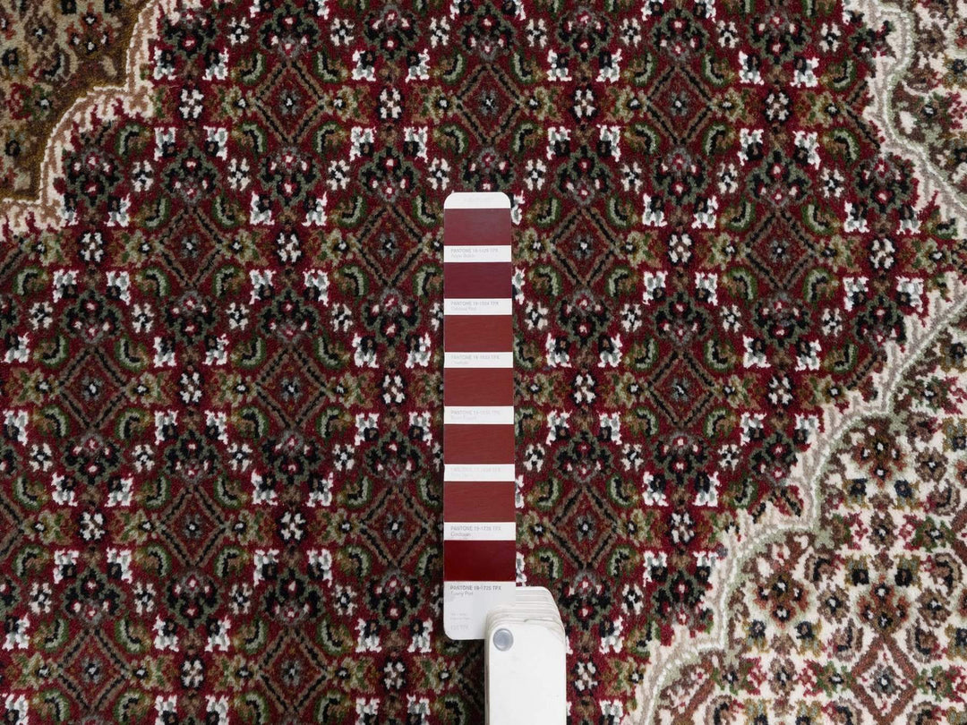 7'10" x 8'2" New Hand Knotted Red Wool Square Oriental Rug - MOA10291990