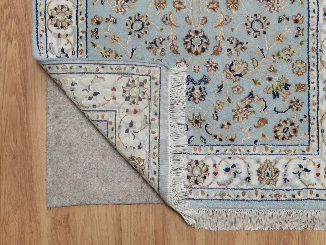 2'9" x 12'2" New Hand Knotted Blue Wool & Silk Runner Oriental Rug - MOA10291997