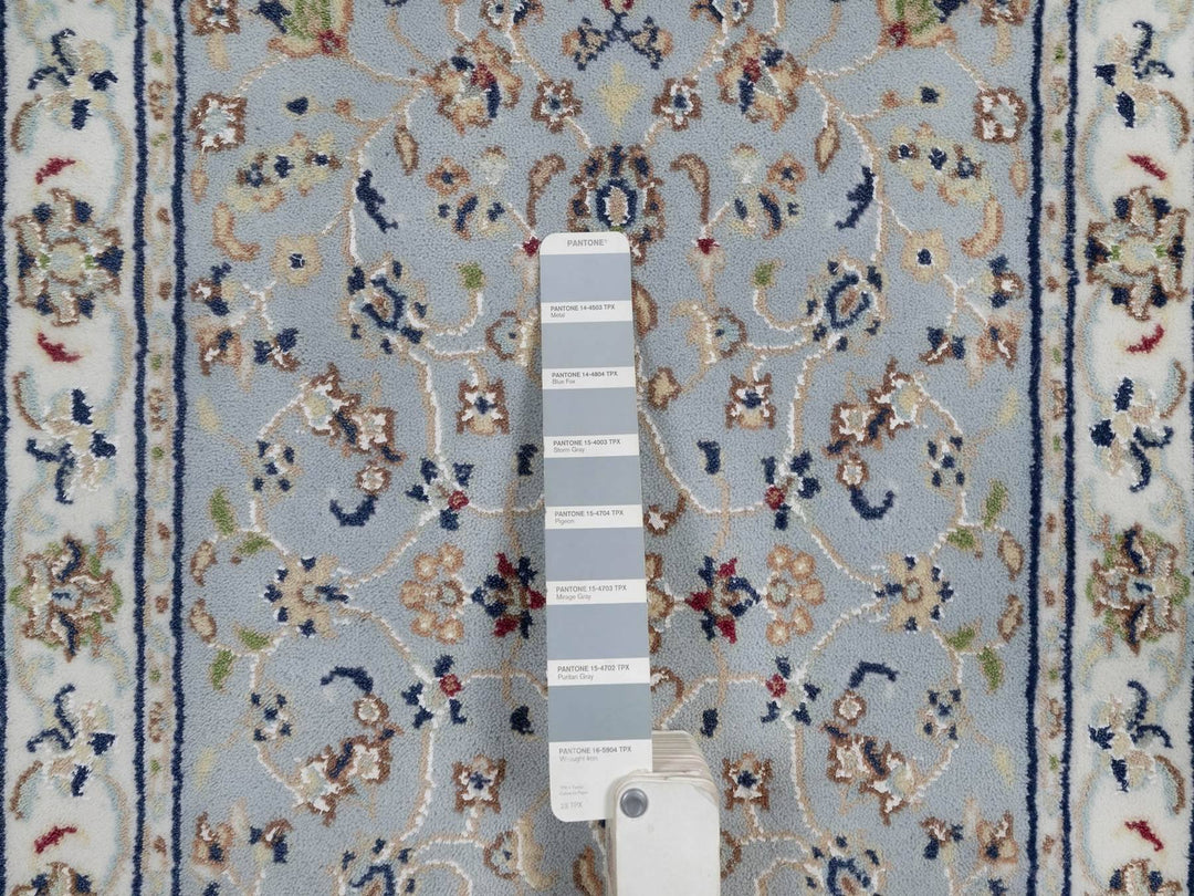 2'1" x 3'3" New Hand Knotted Blue Wool & Silk Rectangle Oriental Rug - MOA10292000