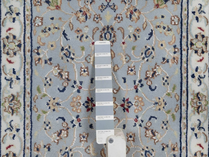 2'1" x 3'3" New Hand Knotted Blue Wool & Silk Rectangle Oriental Rug - MOA10292000