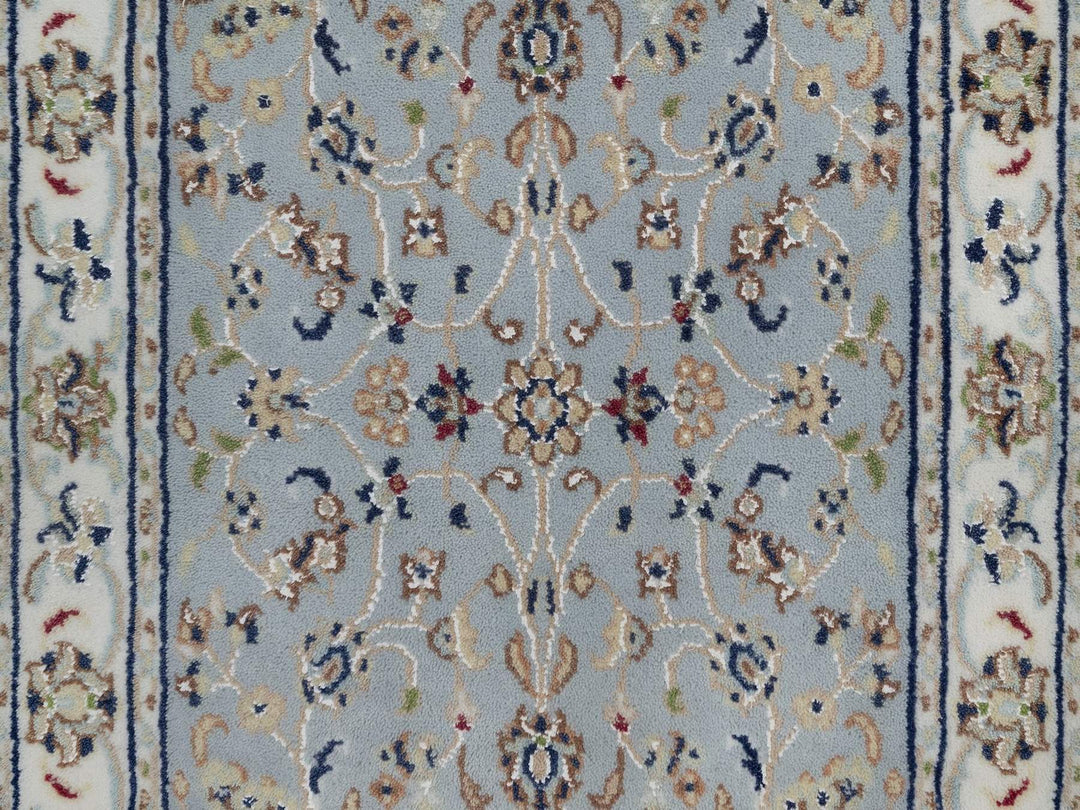 2'1" x 3'3" New Hand Knotted Blue Wool & Silk Rectangle Oriental Rug - MOA10292000