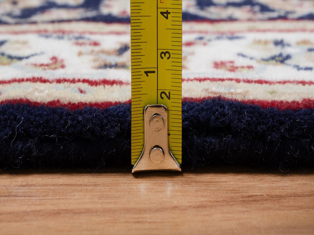 2'2" x 3'2" New Hand Knotted Blue Wool & Silk Rectangle Oriental Rug - MOA10292011