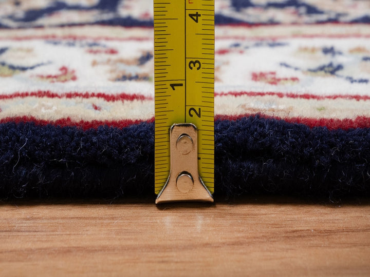 2'2" x 3'2" New Hand Knotted Blue Wool & Silk Rectangle Oriental Rug - MOA10292011