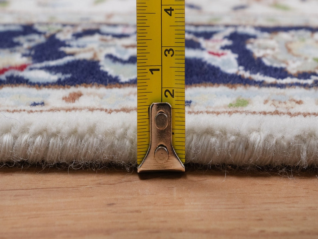 2'8" x 14'4" New Hand Knotted Ivory Wool & Silk Runner Oriental Rug - MOA10292013