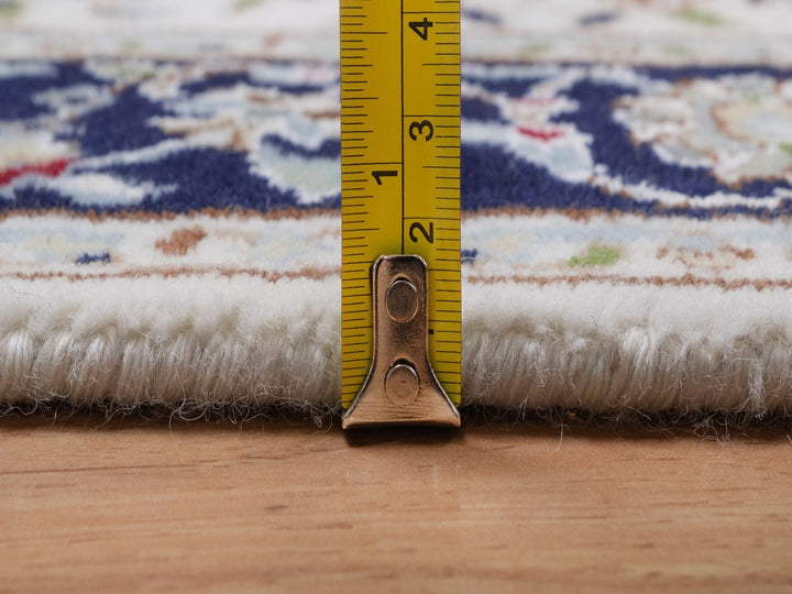 2'8" x 14'4" New Hand Knotted Ivory Wool & Silk Runner Oriental Rug - MOA10292013