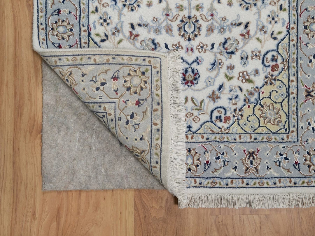 2'8" x 20'3" New Hand Knotted Ivory Wool & Silk Runner Oriental Rug - MOA10292014