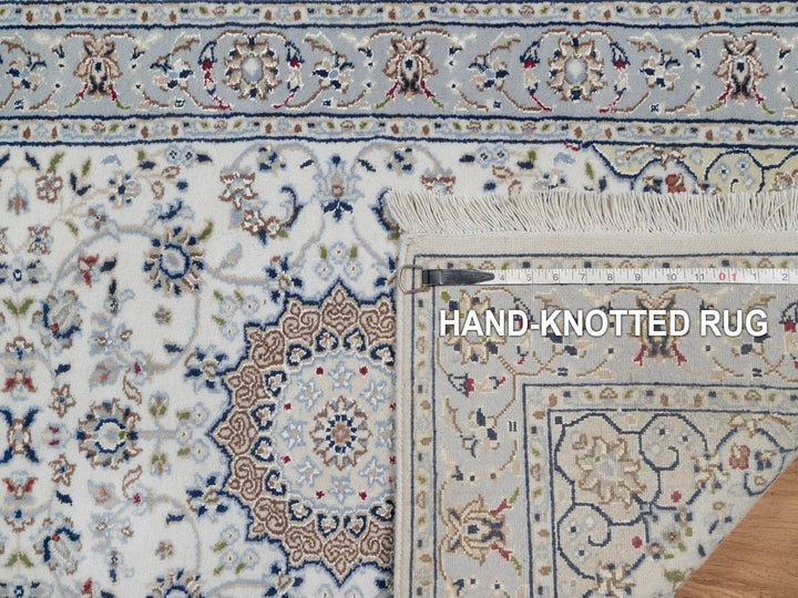 2'8" x 20'3" New Hand Knotted Ivory Wool & Silk Runner Oriental Rug - MOA10292014