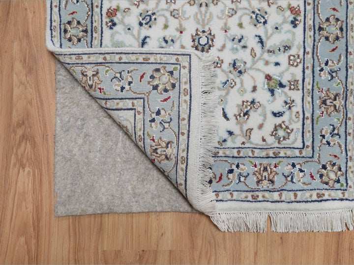 2'1" x 3'3" New Hand Knotted Ivory Wool & Silk Rectangle Oriental Rug - MOA10292015