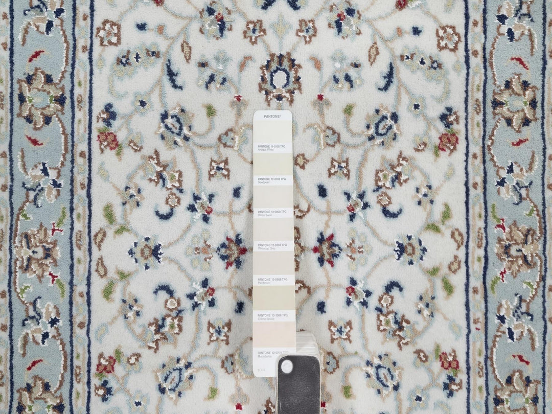 2'1" x 3'3" New Hand Knotted Ivory Wool & Silk Rectangle Oriental Rug - MOA10292015