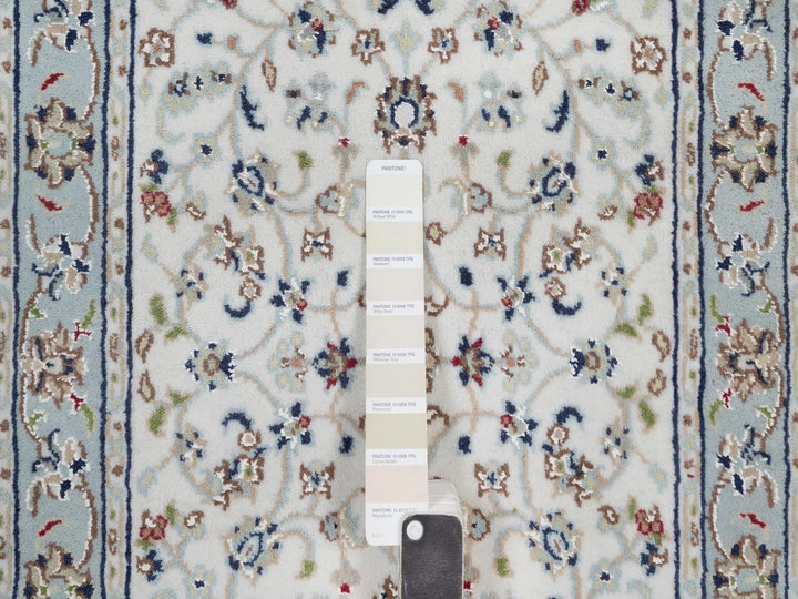 2'1" x 3'3" New Hand Knotted Ivory Wool & Silk Rectangle Oriental Rug - MOA10292015