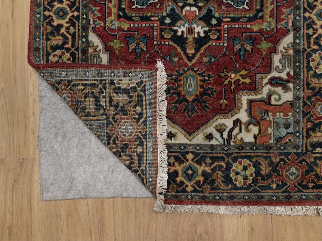 2'8" x 9'11" New Hand Knotted Red Wool Runner Oriental Rug - MOA10292016