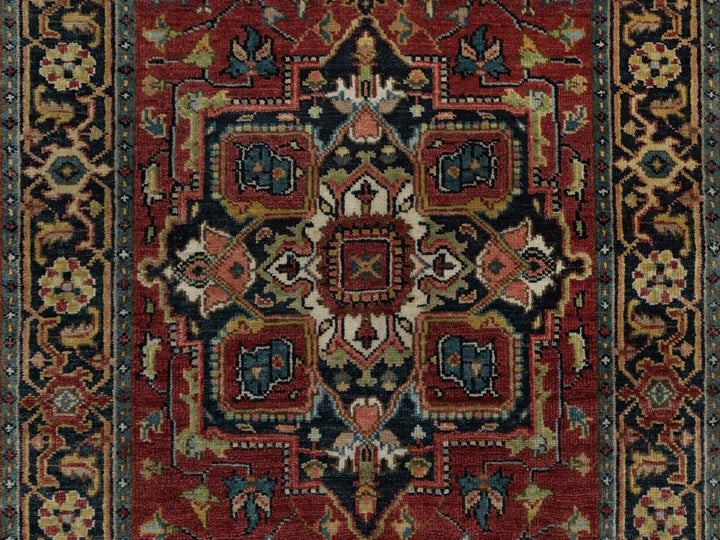 2'8" x 9'11" New Hand Knotted Red Wool Runner Oriental Rug - MOA10292016