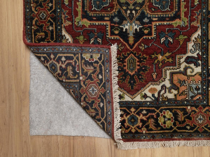 2'8" x 10'0" New Hand Knotted Red Wool Runner Oriental Rug - MOA10292017