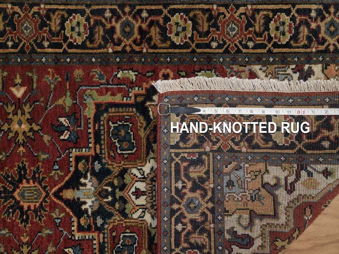 2'8" x 10'0" New Hand Knotted Red Wool Runner Oriental Rug - MOA10292017