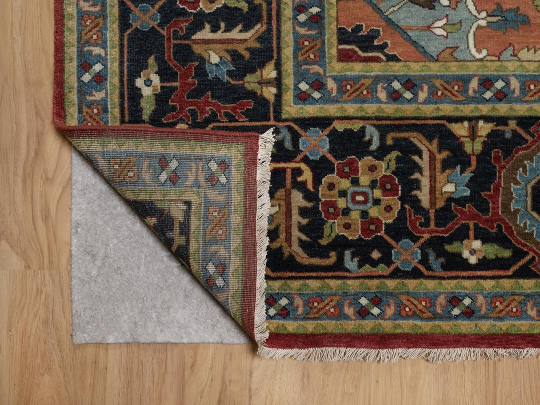 10'1" x 14'5" New Hand Knotted Red Wool Rectangle Oriental Rug - MOA10292022