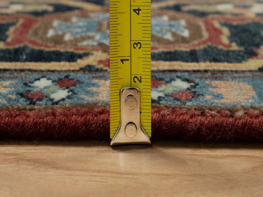 4'11" x 7'2" New Hand Knotted Red Wool Rectangle Oriental Rug - MOA10292024