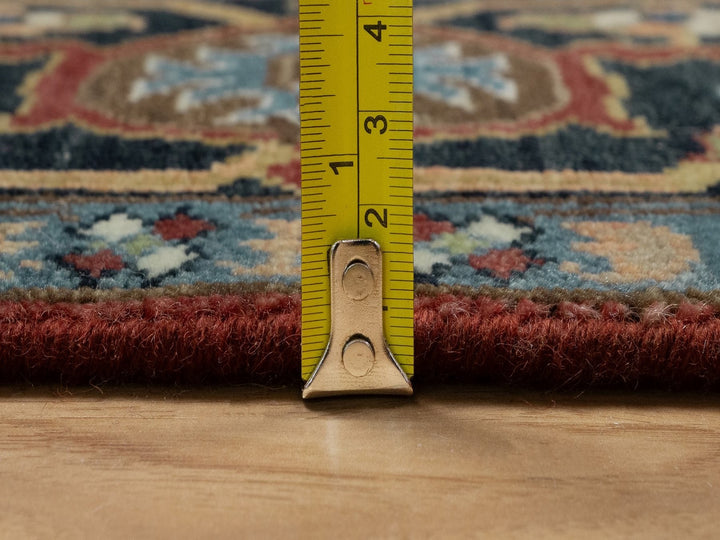 4'11" x 7'2" New Hand Knotted Red Wool Rectangle Oriental Rug - MOA10292024