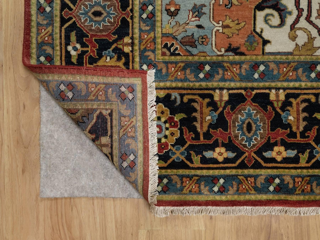 7'10" x 10'2" New Hand Knotted Red Wool Rectangle Oriental Rug - MOA10292038