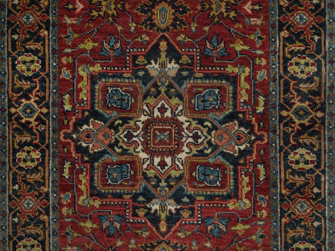 2'7" x 20'4" New Hand Knotted Red Wool Runner Oriental Rug - MOA10292041