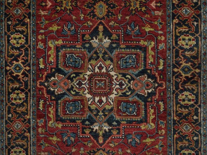 2'7" x 20'4" New Hand Knotted Red Wool Runner Oriental Rug - MOA10292041