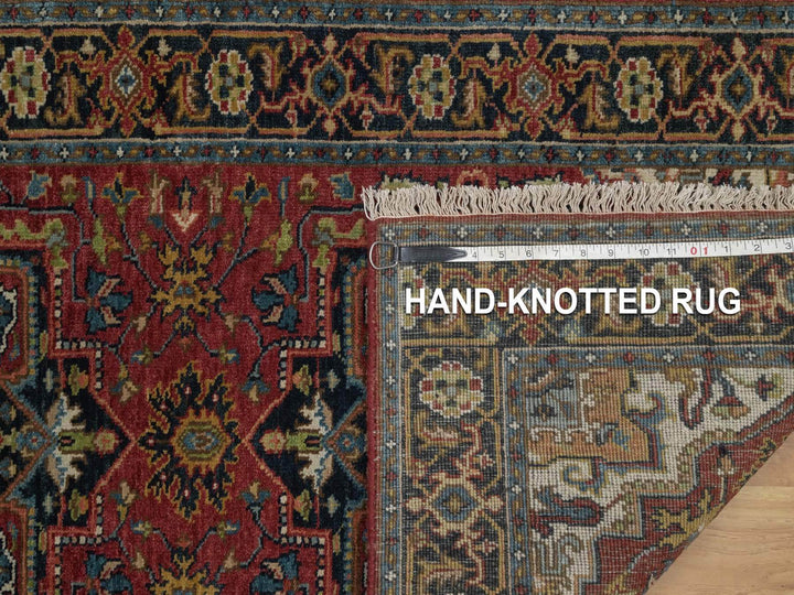 2'7" x 20'4" New Hand Knotted Red Wool Runner Oriental Rug - MOA10292041