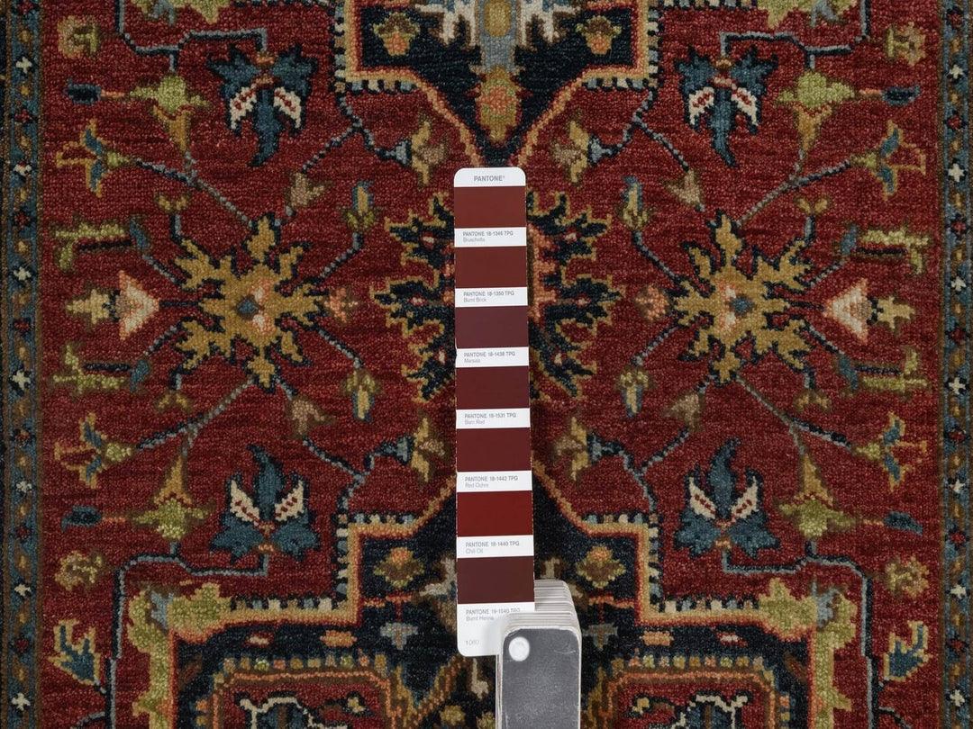 2'9" x 8'1" New Hand Knotted Red Wool Runner Oriental Rug - MOA10292043