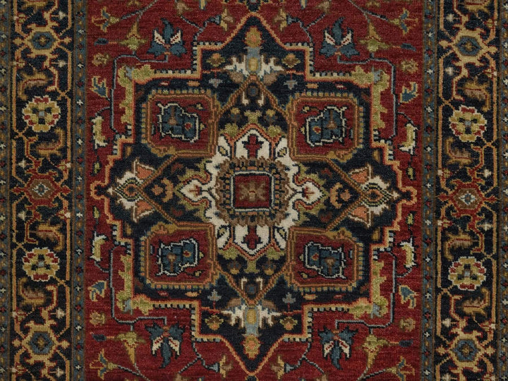 2'9" x 8'1" New Hand Knotted Red Wool Runner Oriental Rug - MOA10292043