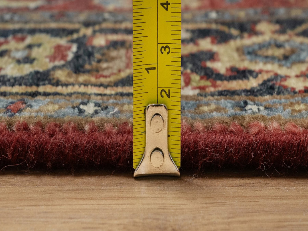 2'9" x 8'1" New Hand Knotted Red Wool Runner Oriental Rug - MOA10292043