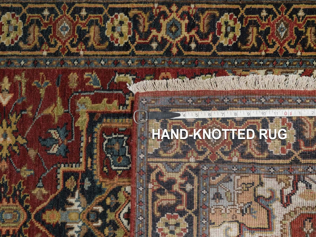 2'9" x 8'1" New Hand Knotted Red Wool Runner Oriental Rug - MOA10292043