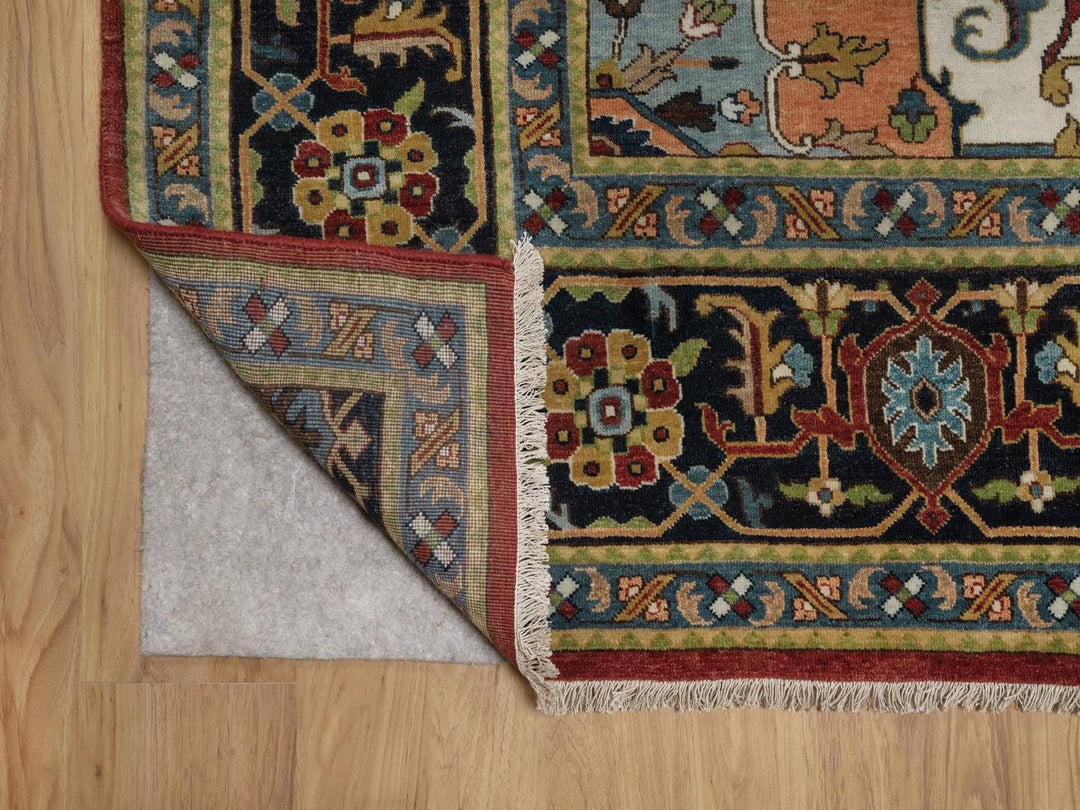 8'8" x 12'2" New Hand Knotted Red Wool Rectangle Oriental Rug - MOA10292044