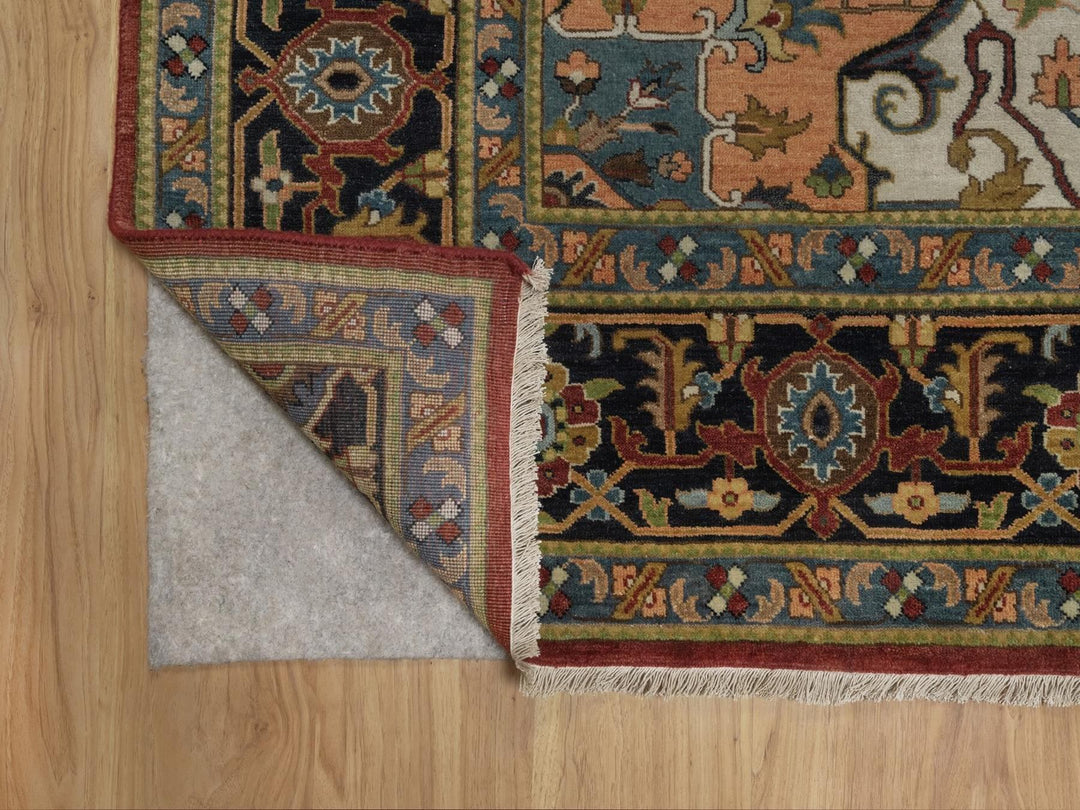 7'8" x 10'0" New Hand Knotted Red Wool Rectangle Oriental Rug - MOA10292046