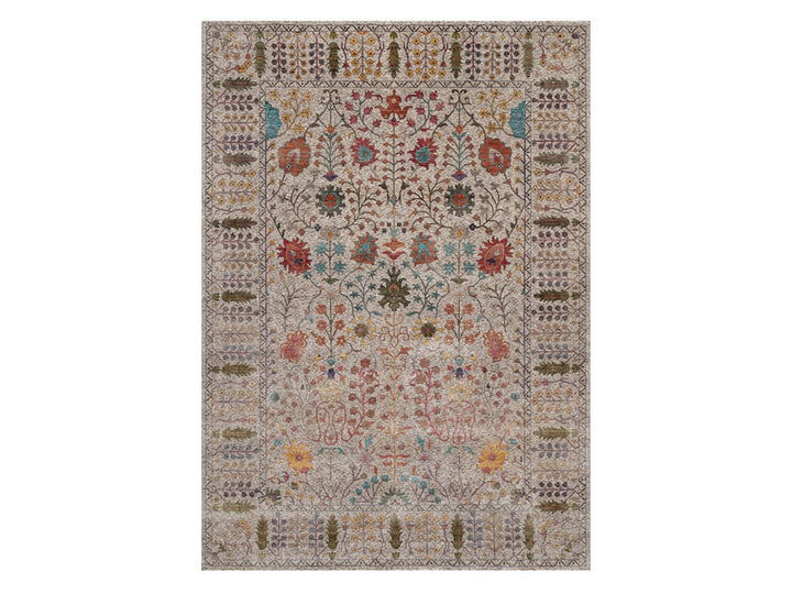 9'11" x 14'0" New Hand Knotted Ivory Wool & Silk Rectangle Oriental Rug - MOA10292054