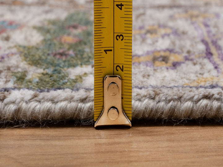 2'9" x 11'10" New Hand Knotted Ivory Wool & Silk Runner Oriental Rug - MOA10292069