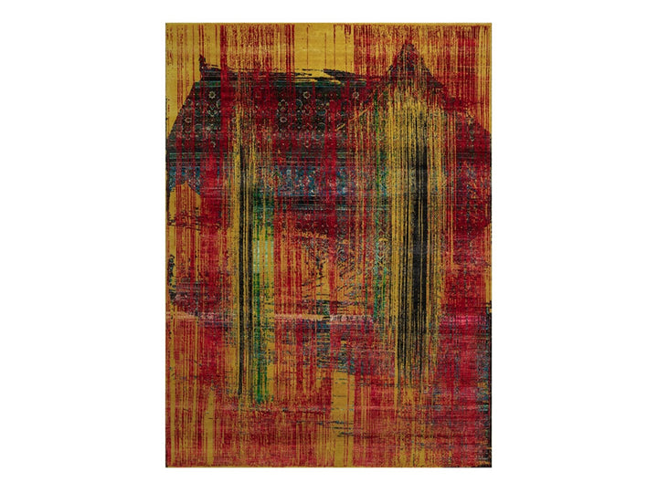 8'10" x 12'2" New Hand Knotted Red Wool & Silk Rectangle Oriental Rug - MOA10292082