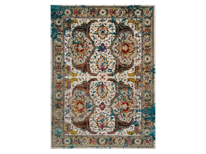 10'0" x 14'0" New Hand Knotted Ivory Wool & Silk Rectangle Oriental Rug - MOA10292083