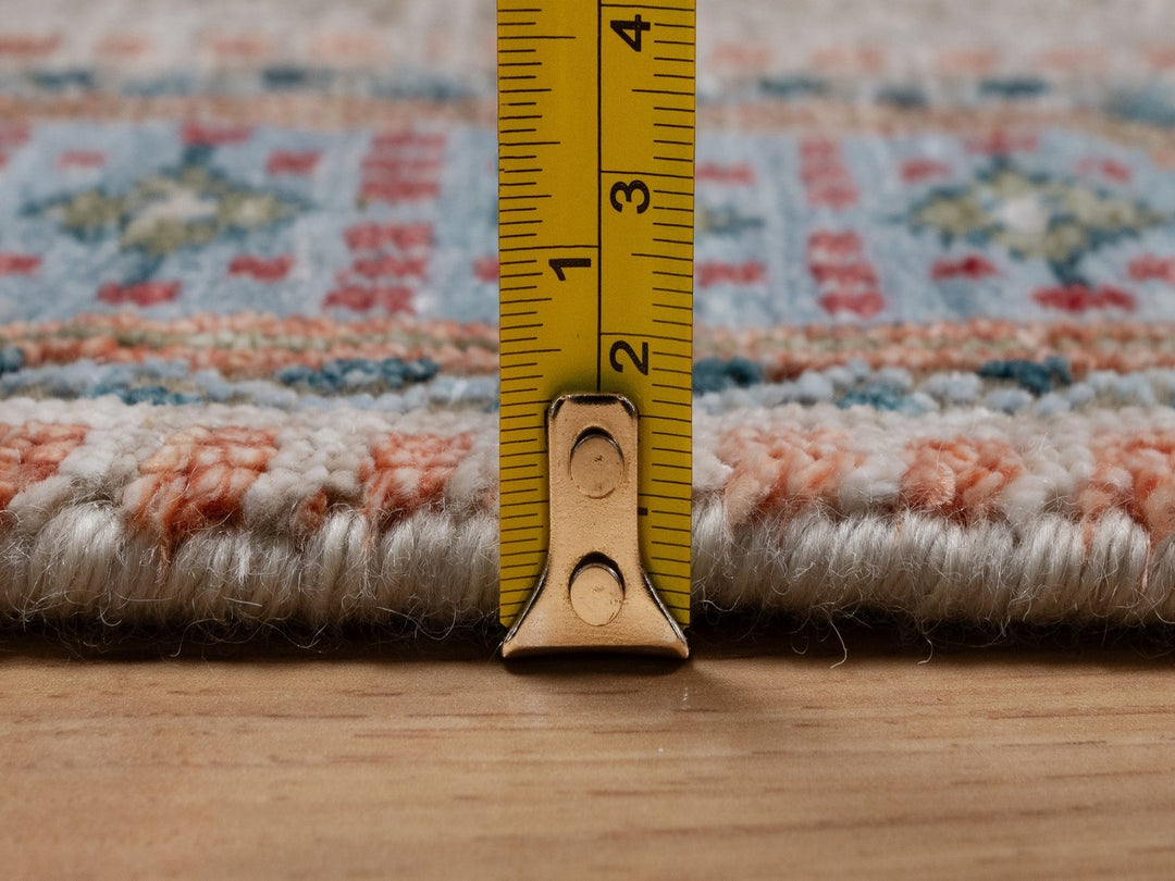 3'2" x 5'1" New Hand Knotted Brown Wool & Silk Rectangle Oriental Rug - MOA10292087