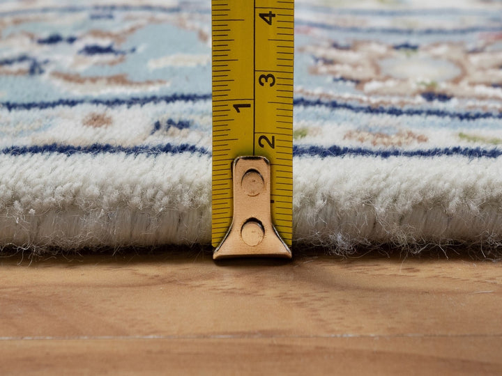 2'10" x 12'3" New Hand Knotted Ivory Wool & Silk Runner Oriental Rug - MOA10292107