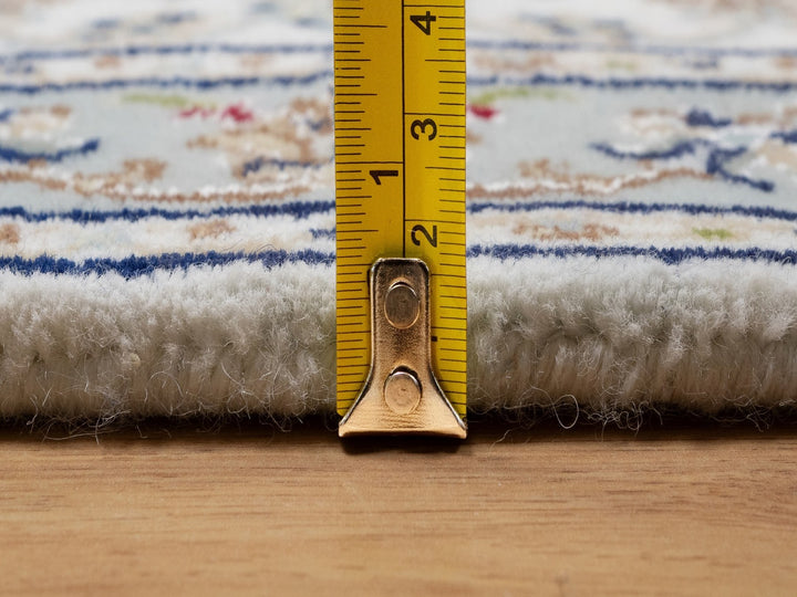 2'1" x 3'3" New Hand Knotted Ivory Wool & Silk Rectangle Oriental Rug - MOA10292124