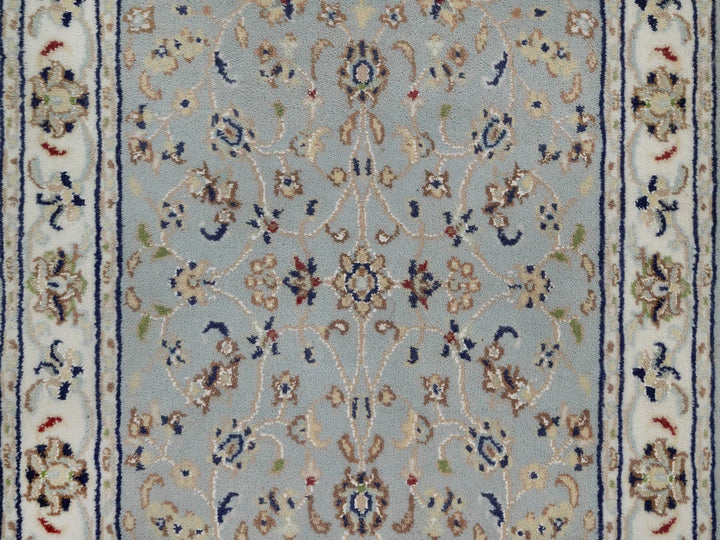 2'0" x 3'3" New Hand Knotted Blue Wool & Silk Rectangle Oriental Rug - MOA10292125