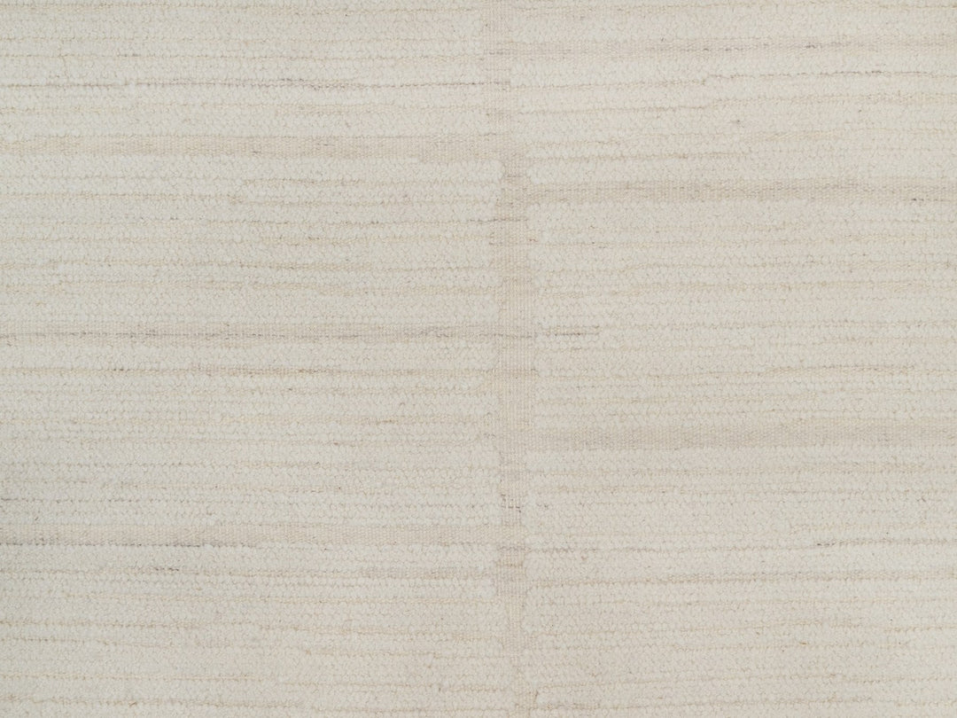 8'1" x 10'0" New Hand Knotted Ivory Wool Rectangle Oriental Rug - MOA10292148