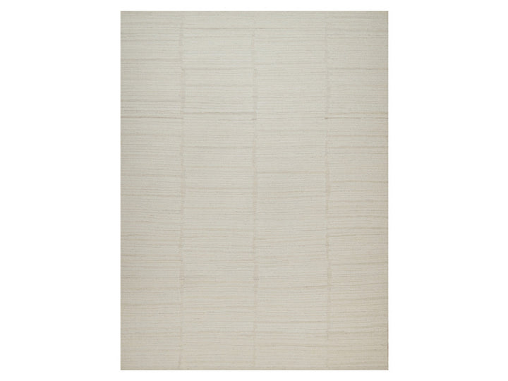 9'1" x 12'3" New Hand Knotted Ivory Wool Rectangle Oriental Rug - MOA10292149