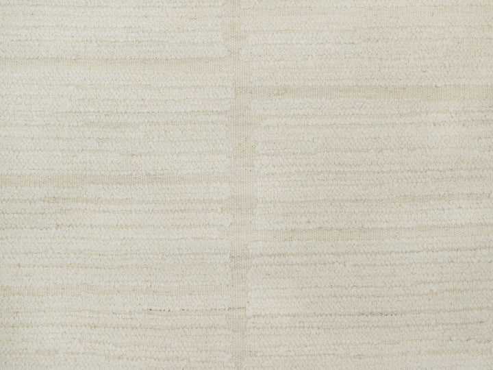 9'1" x 12'3" New Hand Knotted Ivory Wool Rectangle Oriental Rug - MOA10292149