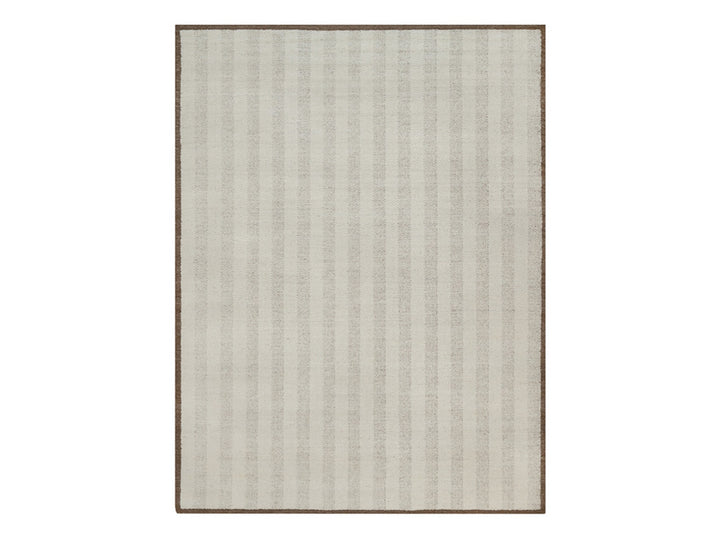 9'1" x 12'0" New Hand Knotted Ivory Wool Rectangle Oriental Rug - MOA10292150