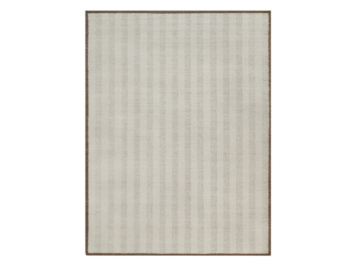 9'1" x 12'0" New Hand Knotted Ivory Wool Rectangle Oriental Rug - MOA10292152