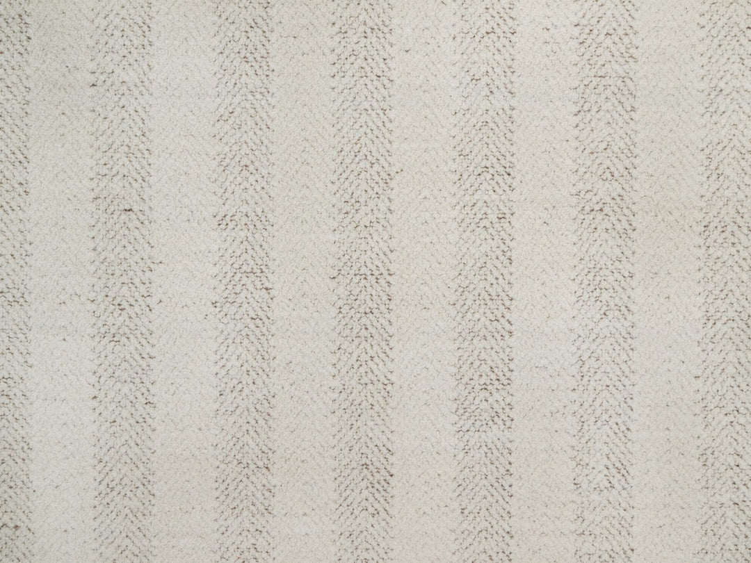 9'1" x 12'0" New Hand Knotted Ivory Wool Rectangle Oriental Rug - MOA10292152