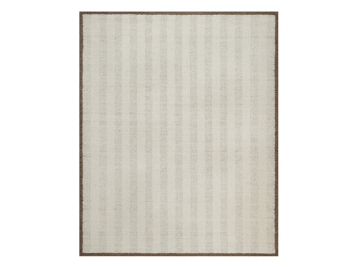 8'1" x 10'0" New Hand Knotted Ivory Wool Rectangle Oriental Rug - MOA10292153