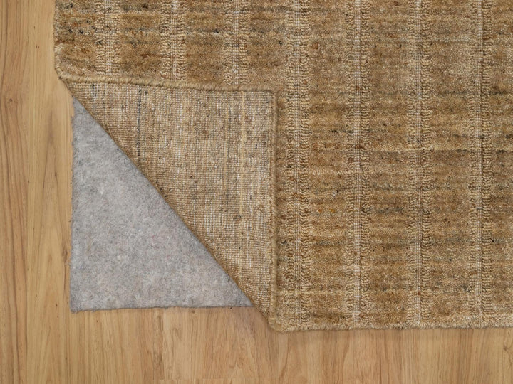 2'5" x 10'0" New Hand Loomed Brown Wool Runner Oriental Rug - MOA10292154