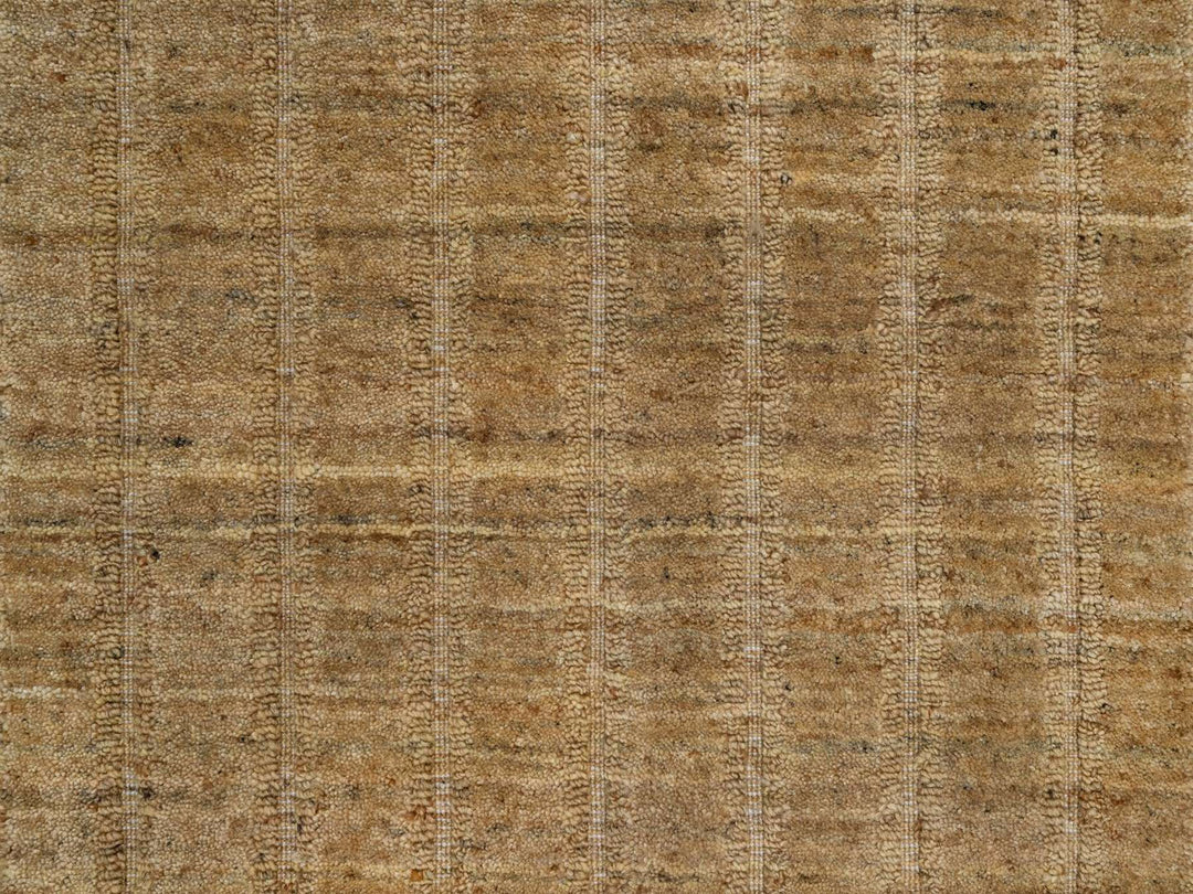 2'5" x 10'0" New Hand Loomed Brown Wool Runner Oriental Rug - MOA10292154