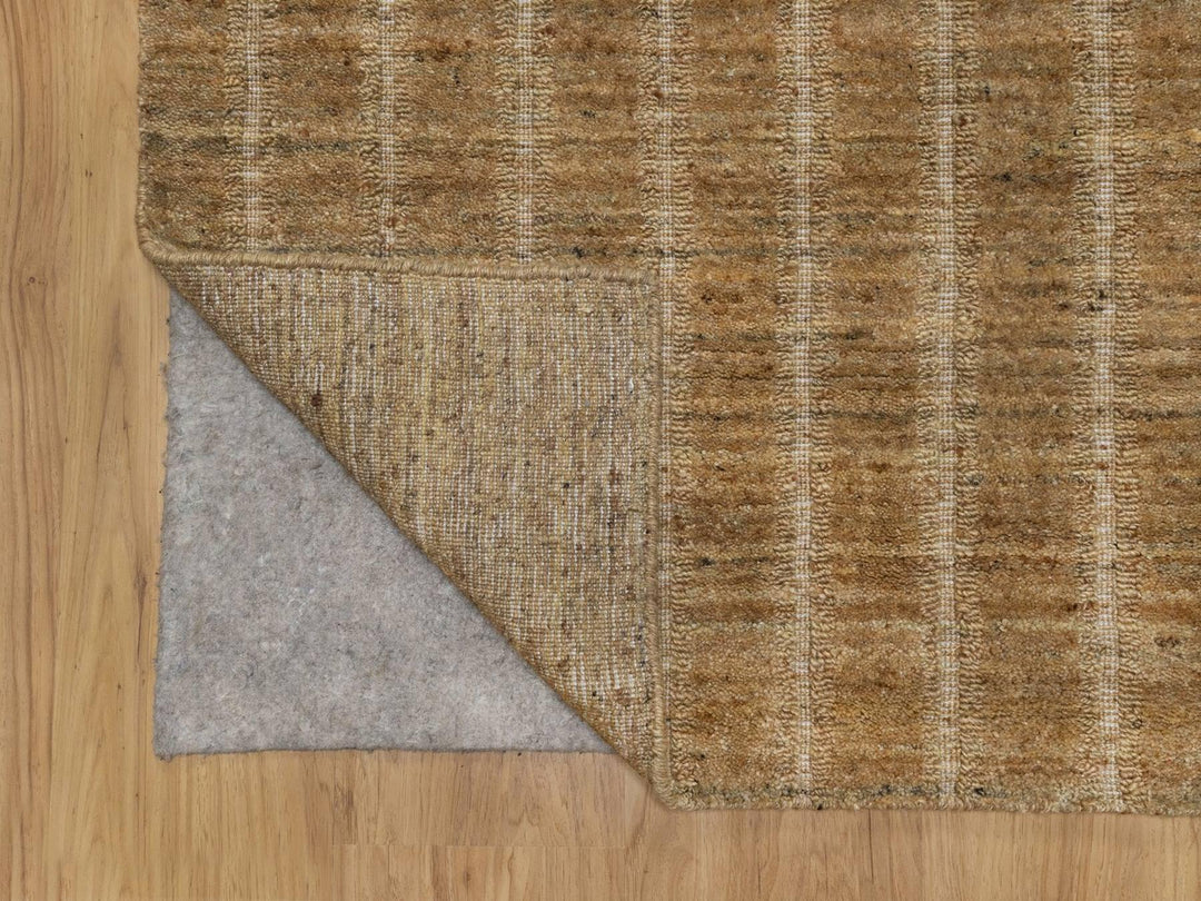 2'5" x 8'0" New Hand Loomed Brown Wool Runner Oriental Rug - MOA10292156