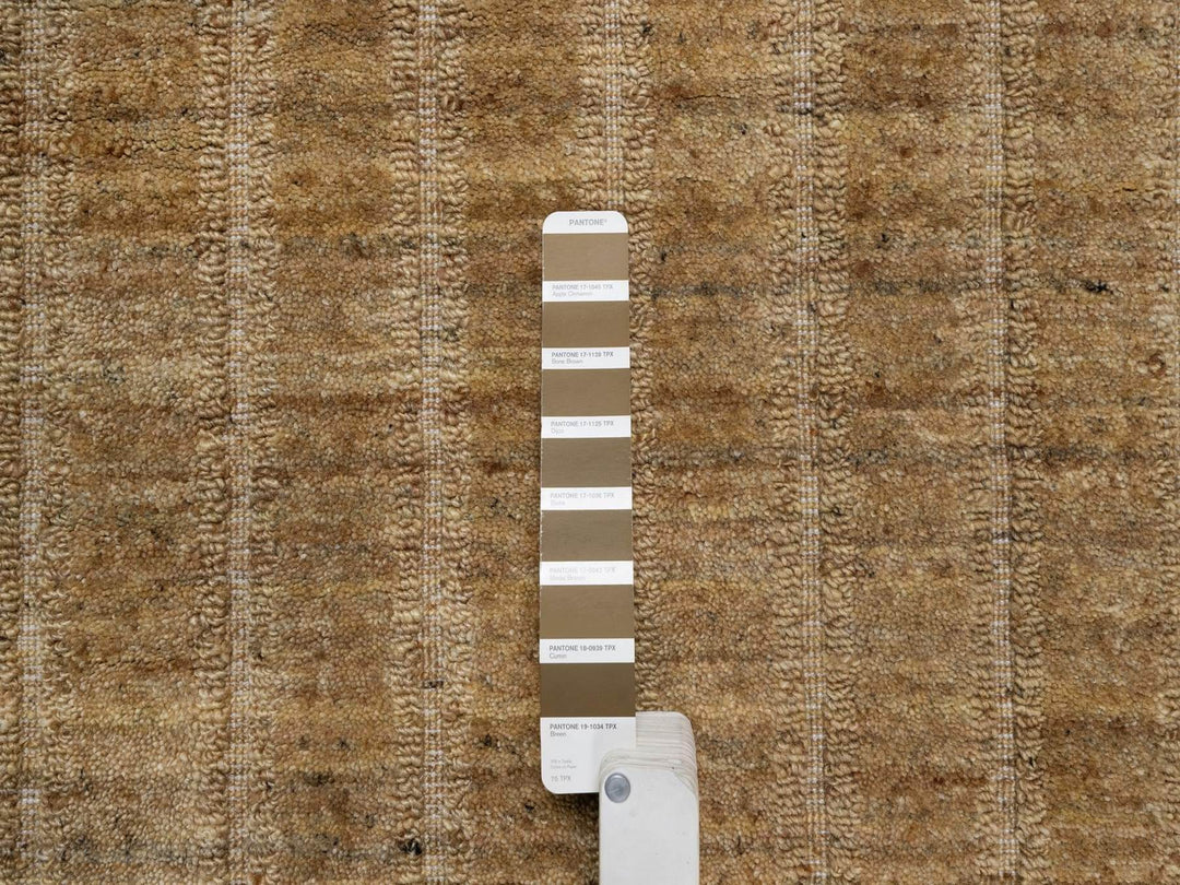 2'5" x 8'0" New Hand Loomed Brown Wool Runner Oriental Rug - MOA10292156